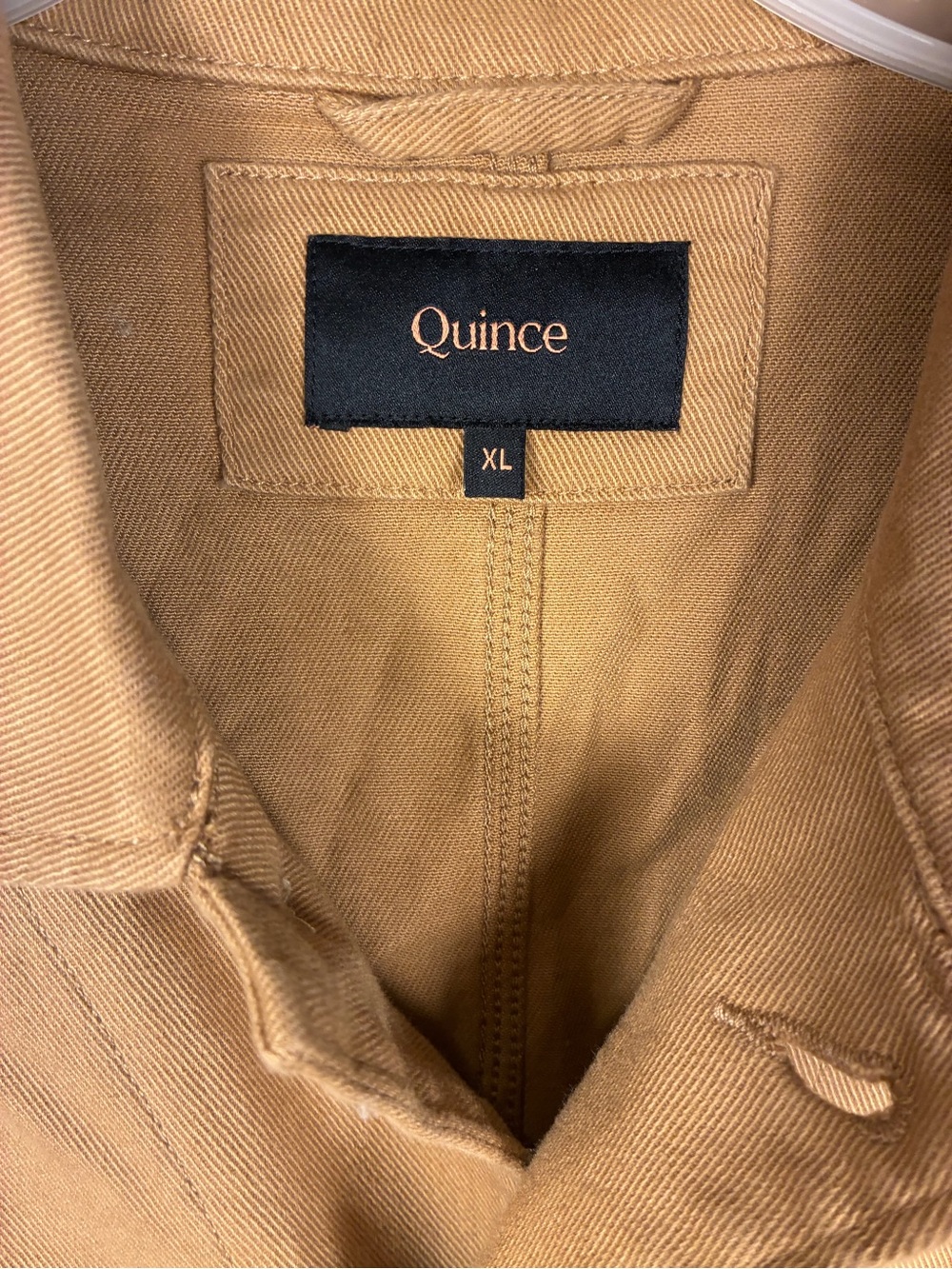 Quince Mens Organic Comfort Stretch Chore Jacket Tobacco - Picture 5 of 13